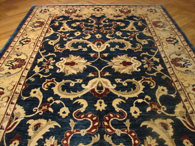 5.11 x 9.3 Pine Green Chobi Peshawar Rug 11051