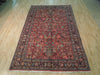 Load image into Gallery viewer, 6.10 x 10.8 Peach Salmon Fine Persian Floral Bijar Rug 72364
