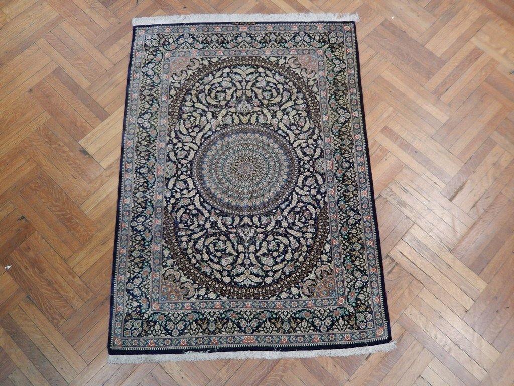 5x6 Authentic Handmade Signed Fine Silk Persian Qum Rug - Iran - bestrugplace