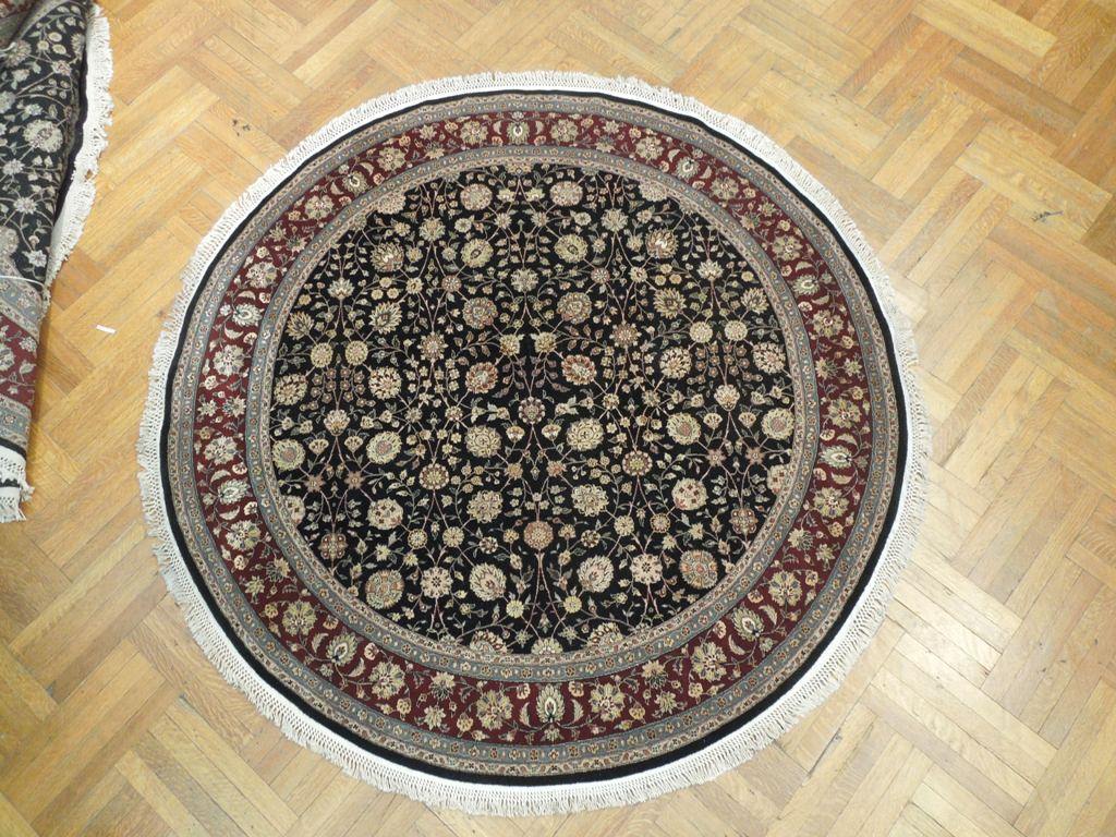 7x7 Fine Quality Wool&Silk Round Rug - China - bestrugplace