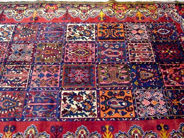 5.5 x 10.5 Multi Color Persian Bakhtiar Runner Rug #7465