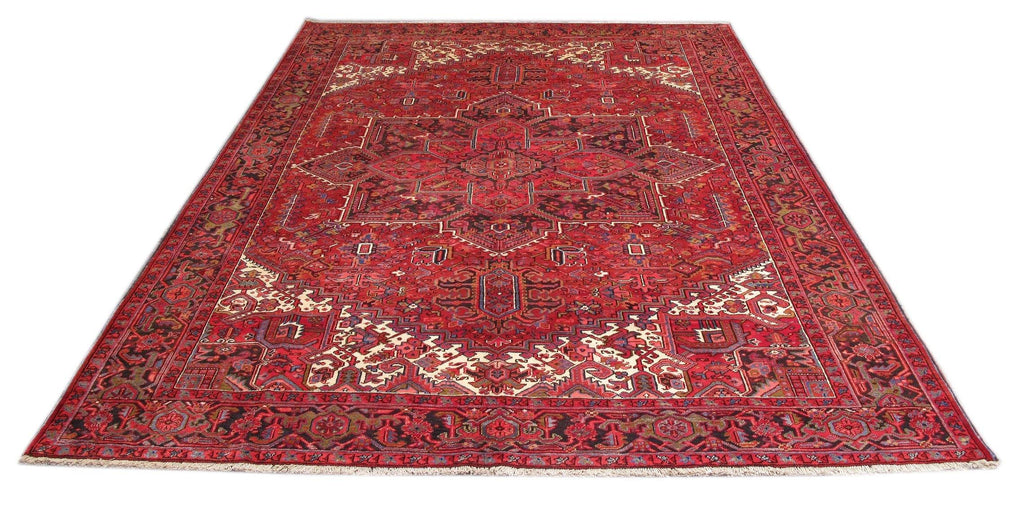 Luxurious 10x13 Authentic Hand-knotted Persian Heriz Rug - Iran - bestrugplace