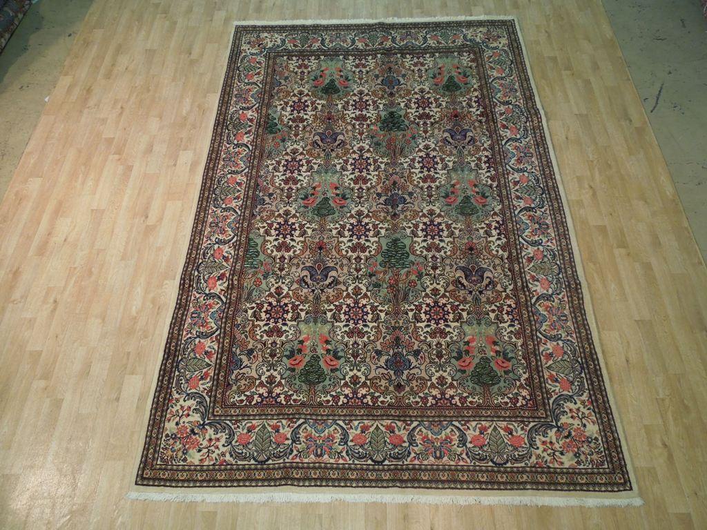 7x10 Authentic Hand Knotted Fine Persian Ghom Rug - Iran - bestrugplace
