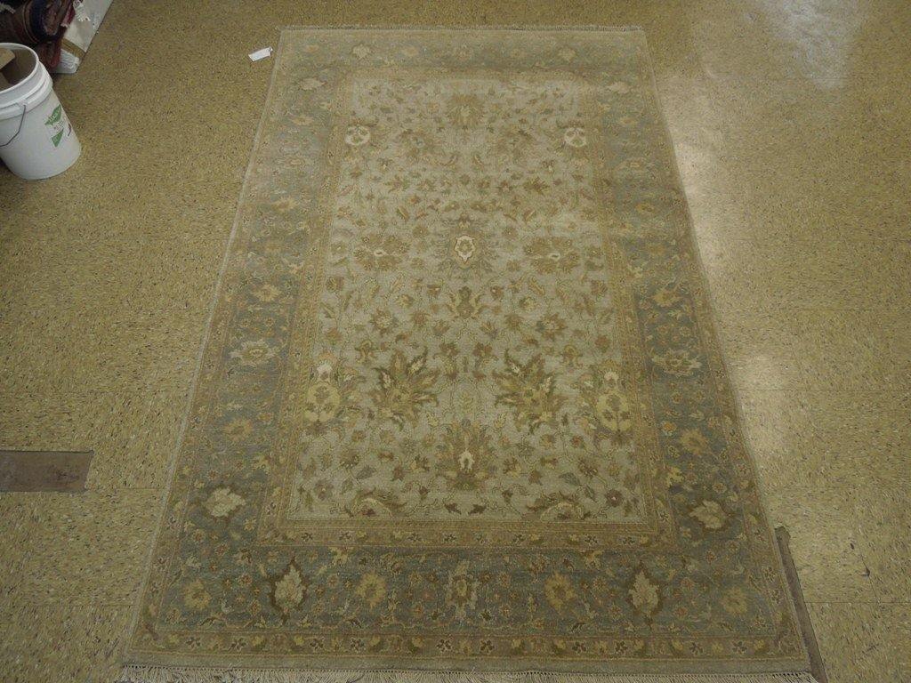 Fascinating 5x9 Authentic Hand Knotted Vegetable Dyed Chobi Rug - India - bestrugplace