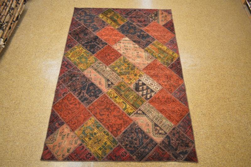 6x9 Authentic Handmade Persian Patchwork Rug - Iran - bestrugplace