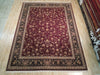 Load image into Gallery viewer, Luxurious-Authentic-Wool-Silk-Burgundy-Rug.jpg
