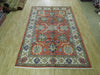 Load image into Gallery viewer, 7 x 10.6 Terra Cotta Color Fine Persian Soltanabad Mahal Rug 72423