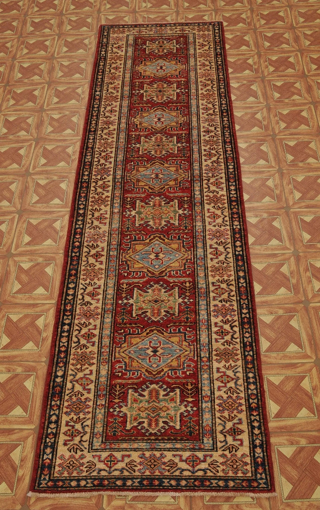 3' x 10' Red Super Kazak Rug 24869