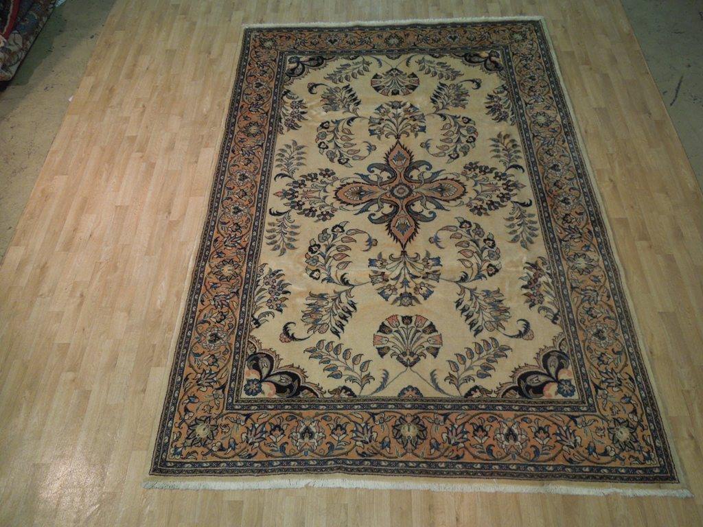7x10 Authentic Hand Knotted Fine Persian Sarouk Rug - Iran - bestrugplace