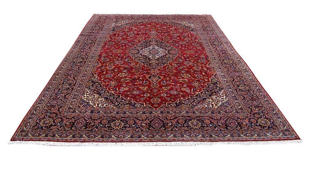 10x13 Authentic Hand Knotted Persian Kashan Rug - Iran - bestrugplace