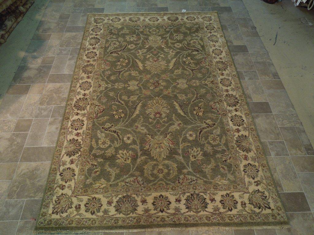 6x9 Vegetable Dyed Chobi Rug - India - bestrugplace