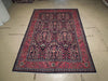 Load image into Gallery viewer, 7 x 10 Navy Blue Fine Persian Sarouk Bijar Rug 72326