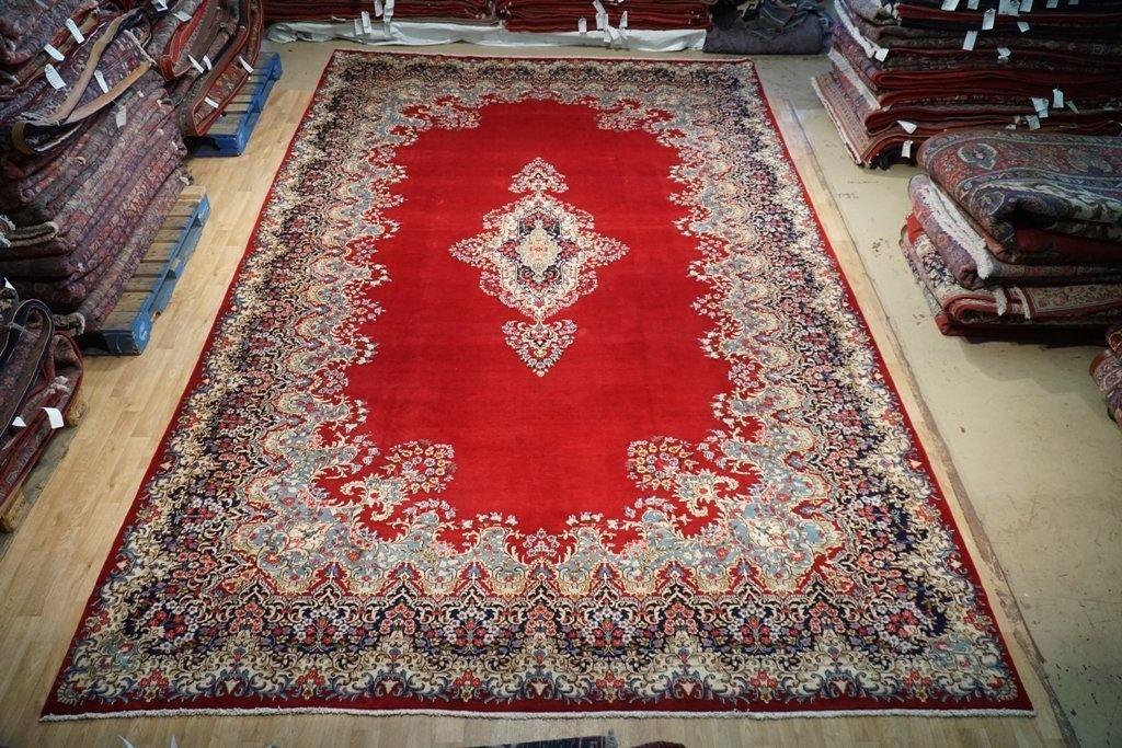 10x16 Authentic Hand Knotted Fine Quality Persian Kerman Rug - Iran - bestrugplace