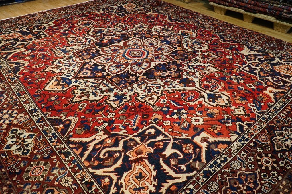  Red-Pink-Semi-Antique-Persian-Bakhtiari-Rug.jpg