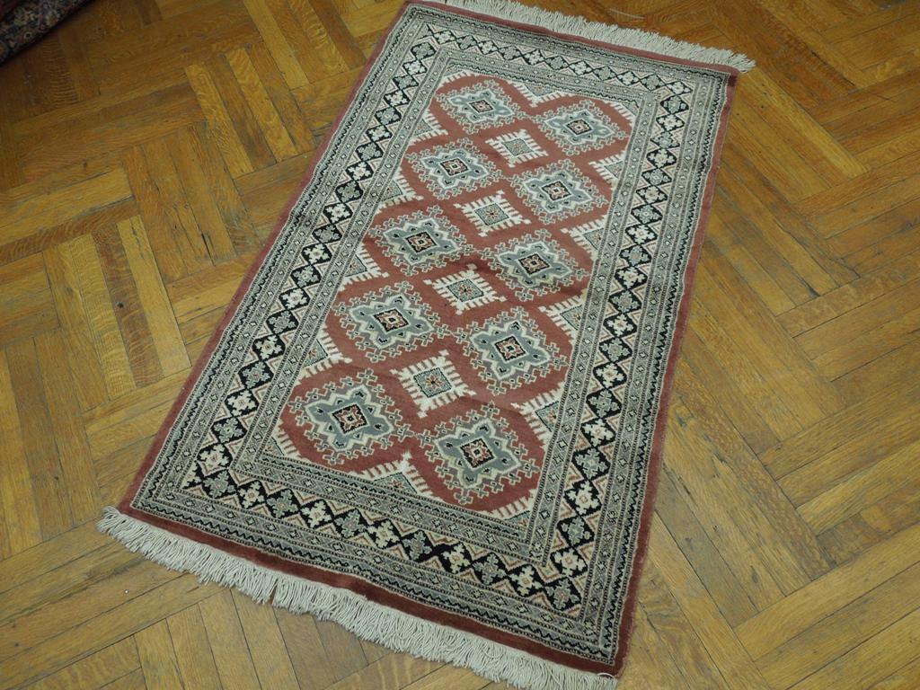 Radiant 3x5 Authentic Handmade Wool & Silk Bokhara Rug - Pakistan - bestrugplace