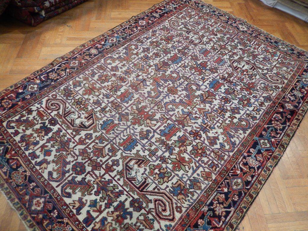 7x10 Semi-Antique Persian Heriz Rug - Iran - bestrugplace