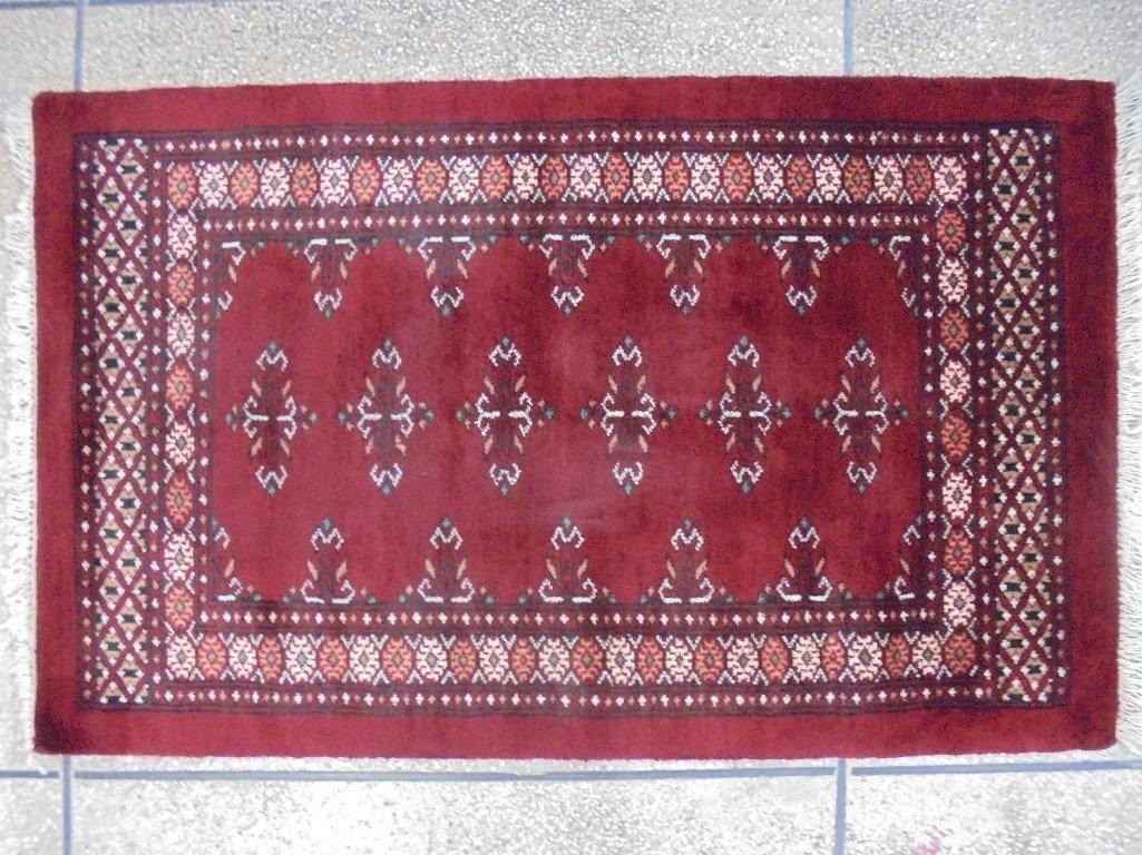 4' x 3' Red Mori Bokhara Rug 75564