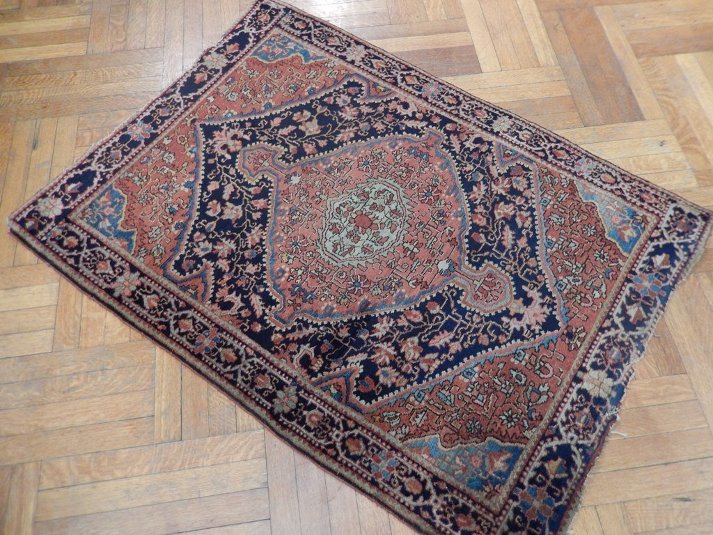 3 x 4.7 Antique Persian Ferahan Rug 1910's #PIX-21686