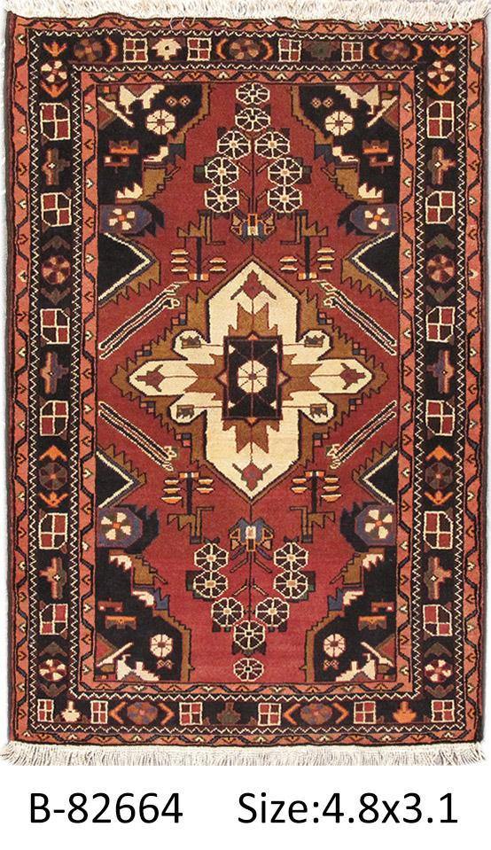 Luxurious 3x5 Authentic Hand-knotted Persian Hamadan Rug - Iran - bestrugplace