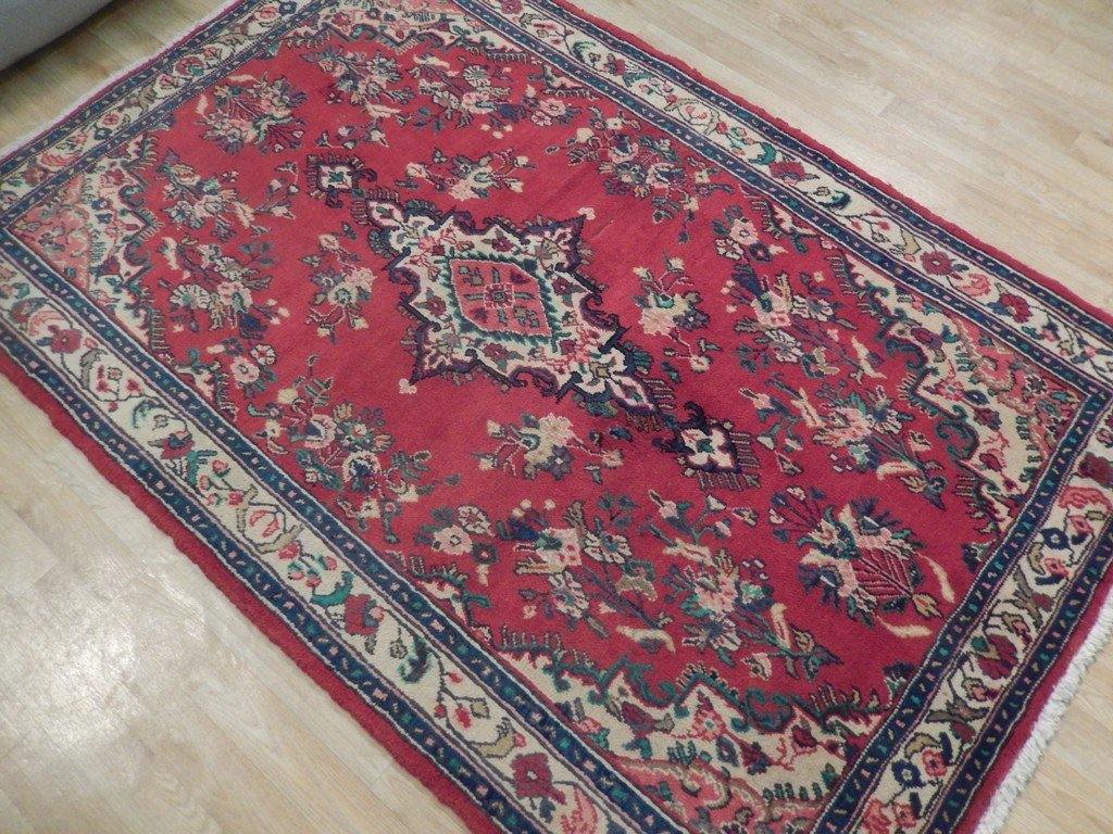 5x8 Authentic Handmade Persian Sarouk Rug - Iran - bestrugplace