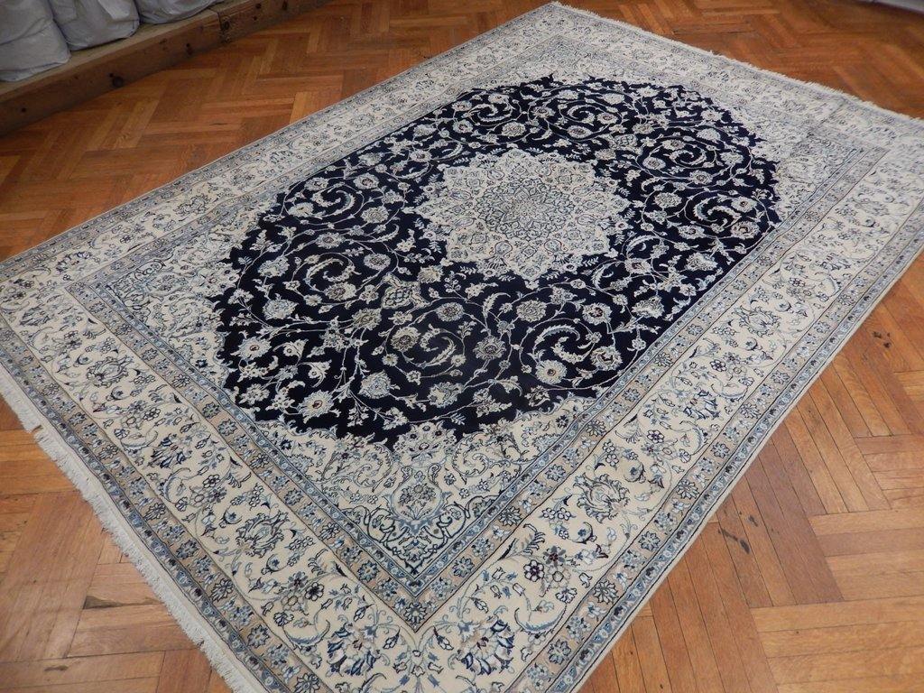 8x12 Authentic Handmade High End Wool & Silk Persian Nain Rug - Iran - bestrugplace