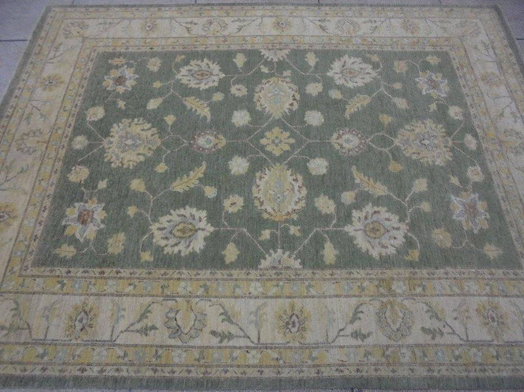 Radiant 11x9 Authentic Hand Knotted Vegetable Dyed Ziglar Chobi Peshawar Rug - Pakistan - bestrugplace