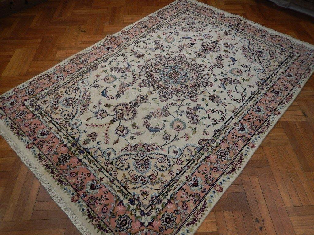 7x10 Authentic Handmade Signed Wool & Silk Persian Tabriz Rug - Iran - bestrugplace