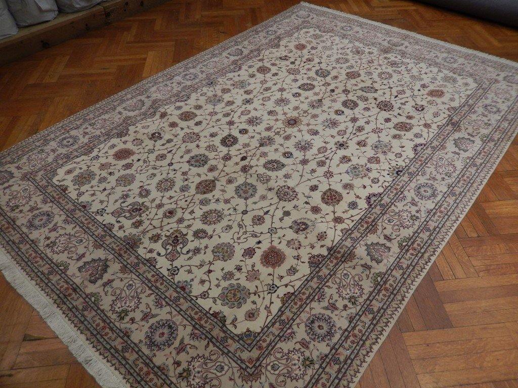 8x12 Authentic Handmade High End Wool & Silk Persian Tabriz Rug - Iran - bestrugplace