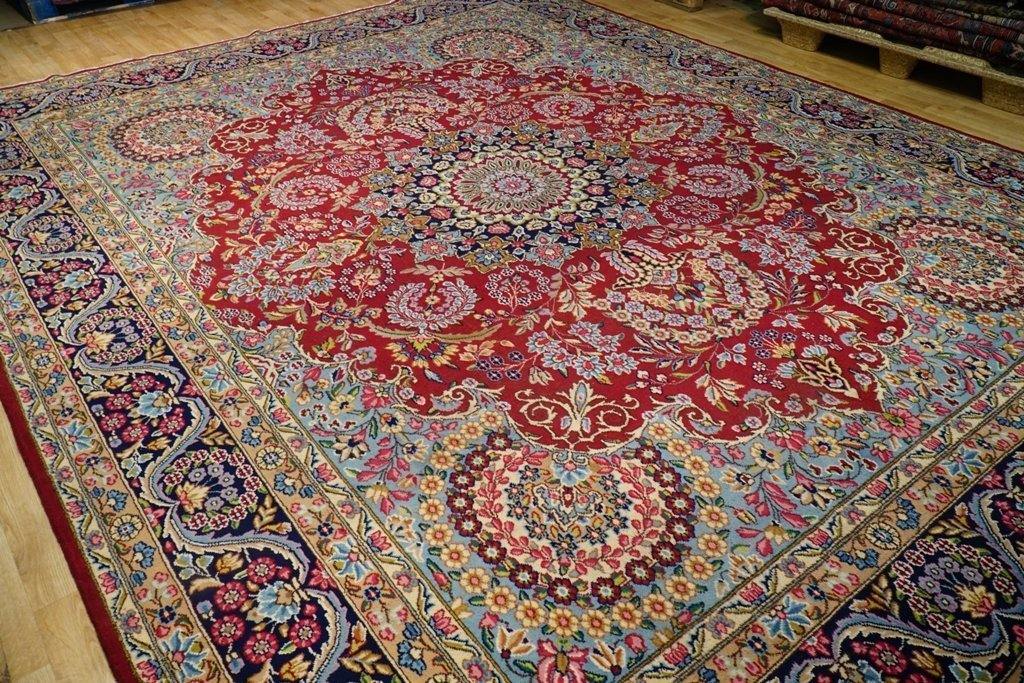 10x13 Authentic Hand Knotted Fine Quality Persian Sarouk Rug - Iran - bestrugplace