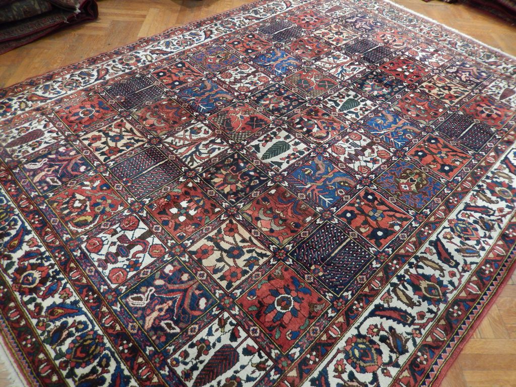 8.4 x 11.7 Multi-Color Persian Garden Bakhtiari Rug 23257