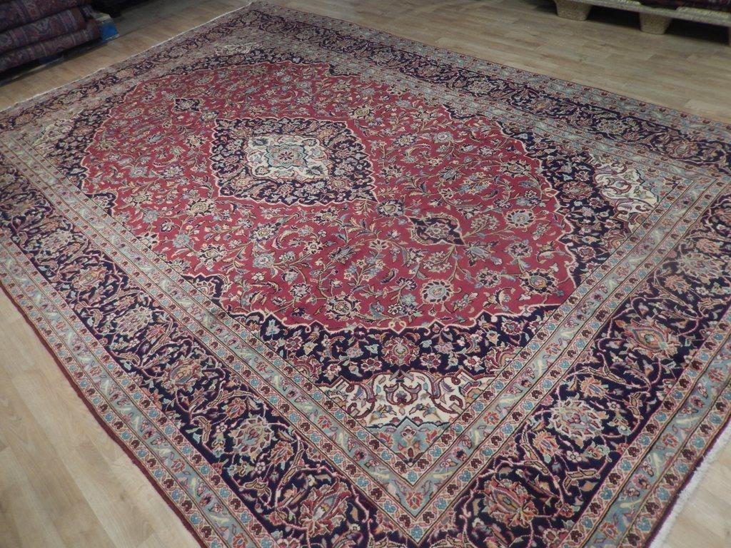 8x12 Authentic Hand Knotted Fine Quality Persian Kashan Rug - Iran - bestrugplace