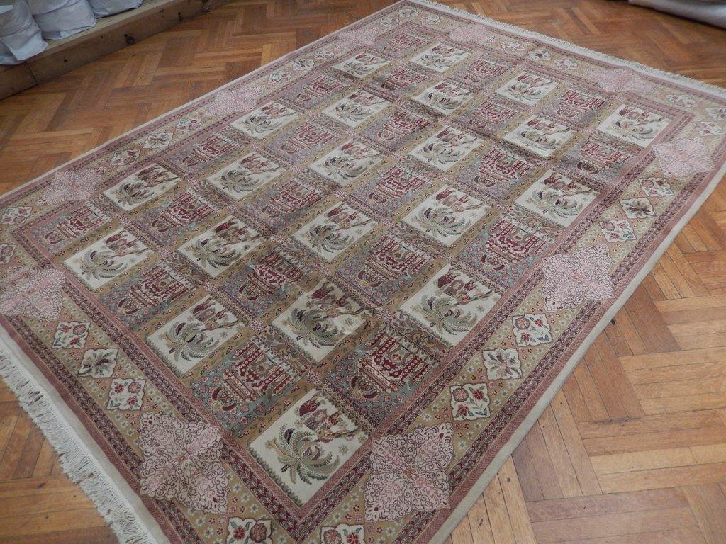 9x11 Wool & Silk Sino Bakhtiari Rug - China - bestrugplace