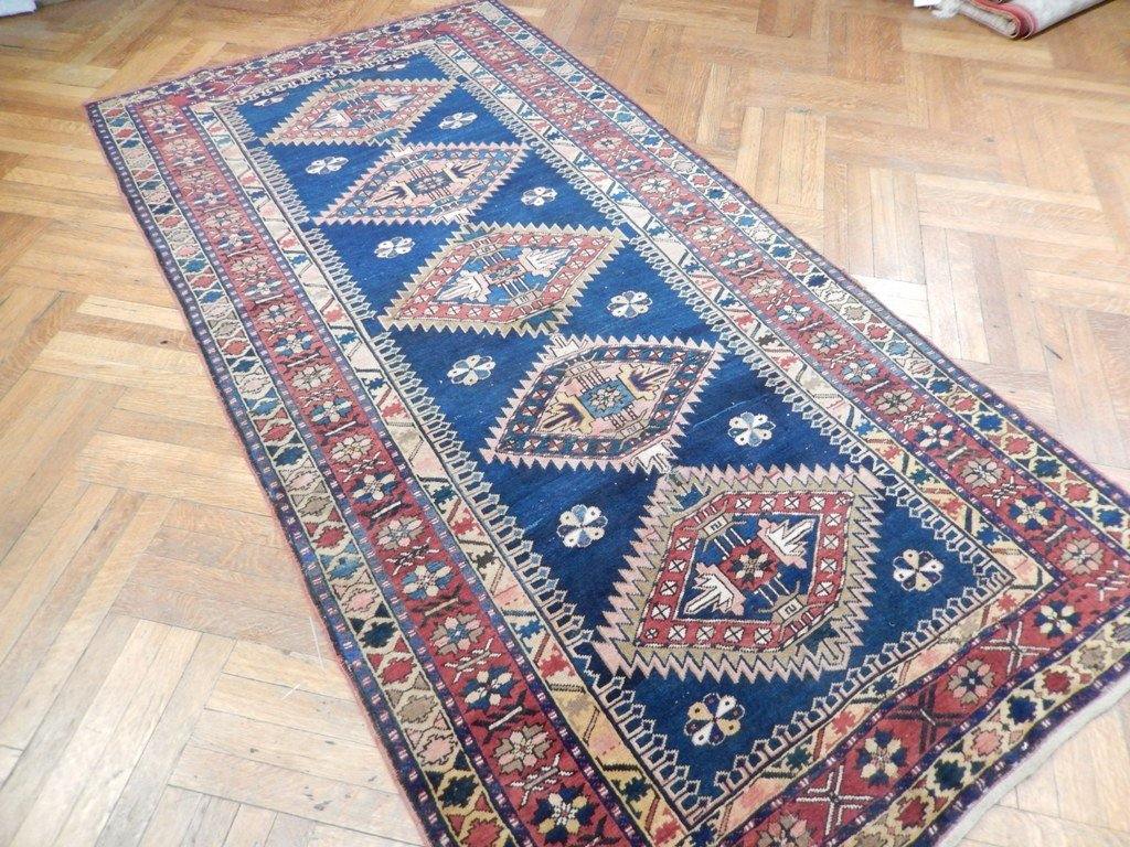 4 ' x 9 ' Multi-Color Persian Kazak Runner - bestrugplace