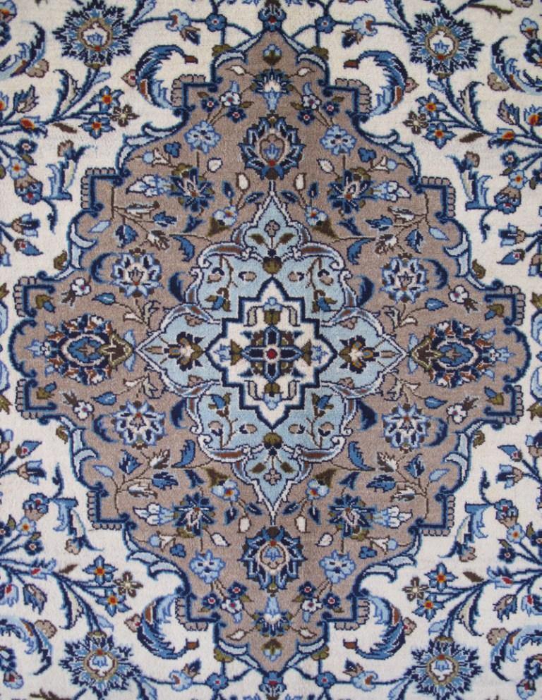 10x13 Authentic Hand-knotted Persian Signed Kashan Rug - Iran - bestrugplace