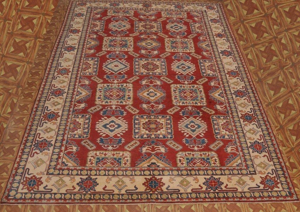 Stunning 10x16 Authentic Handmade Yak Kash Kazak Rug - Pakistan - bestrugplace