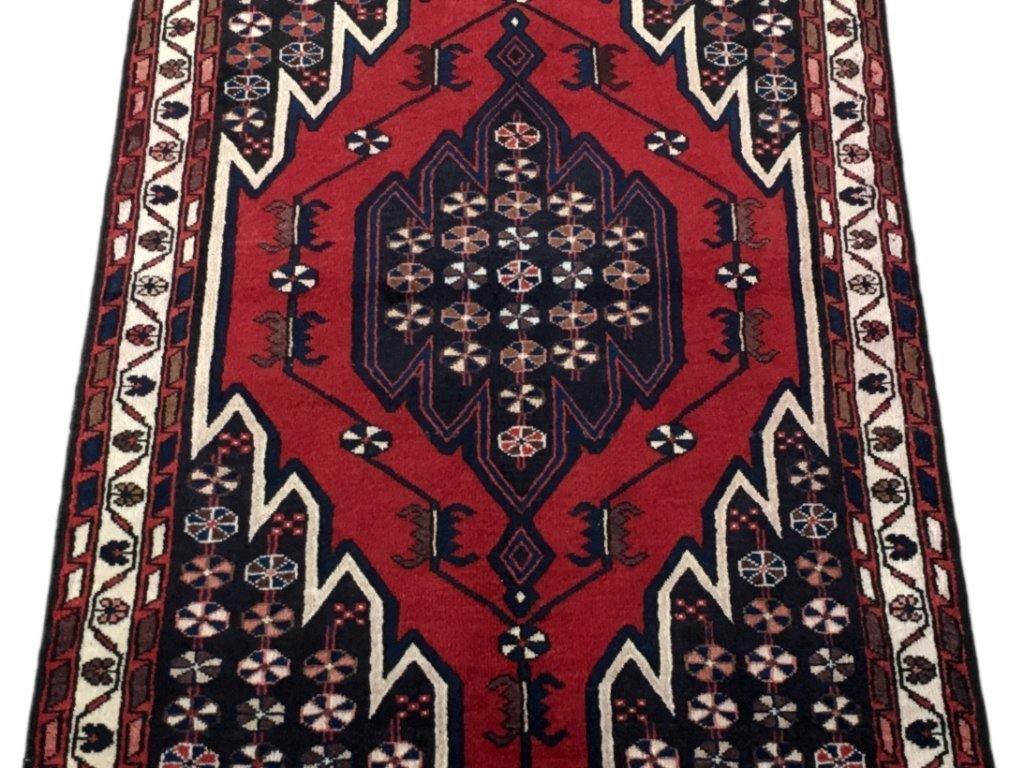 4x5 Authentic Hand-knotted Persian Hamadan Rug - Iran - bestrugplace