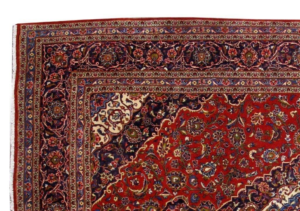 8x12 Authentic Hand Knotted Persian Kashan Rug - Iran - bestrugplace