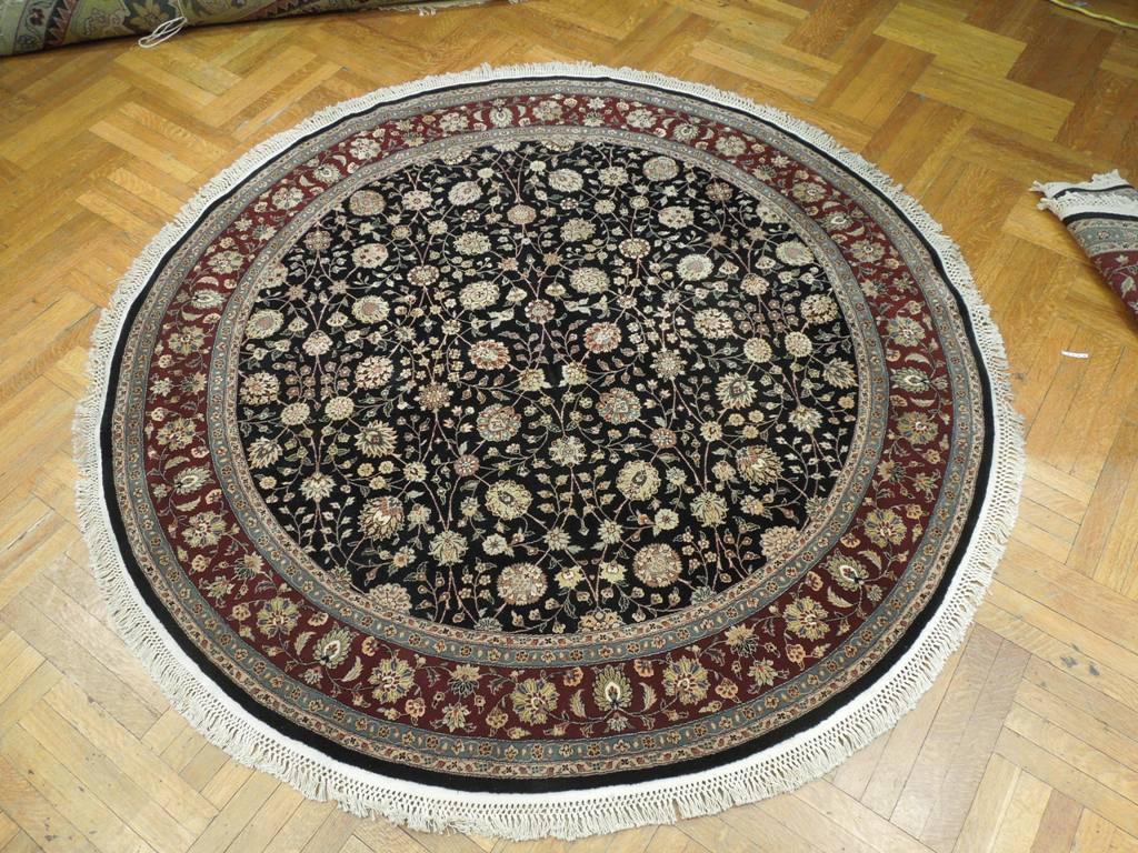 7x7 Fine Quality Wool&Silk Round Rug - China - bestrugplace