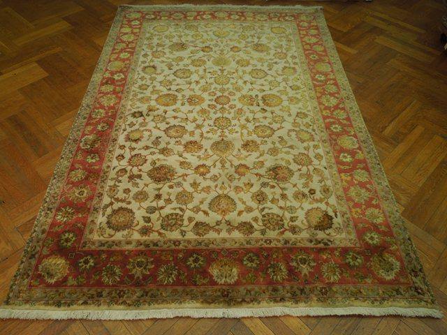 Fascinating 6x9 Authentic Handmade Wool&Silk Rug - India - bestrugplace