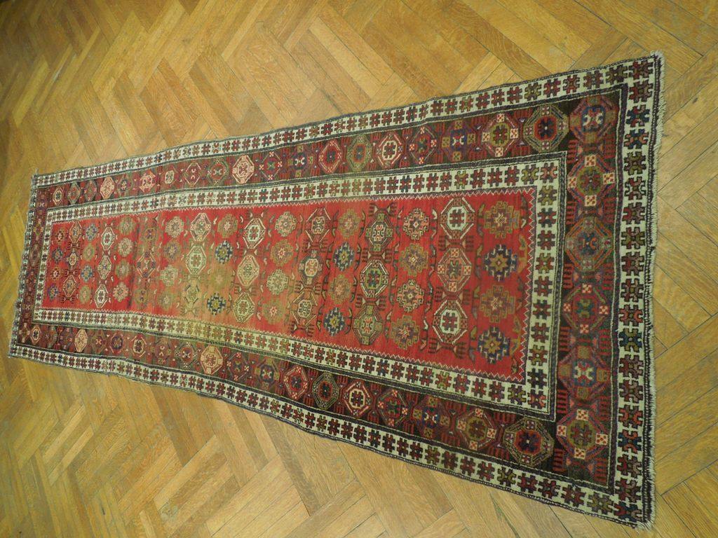 3x11 Authentic Hand Knotted Semi-Antique Persian Hamadan Runner - Iran - bestrugplace