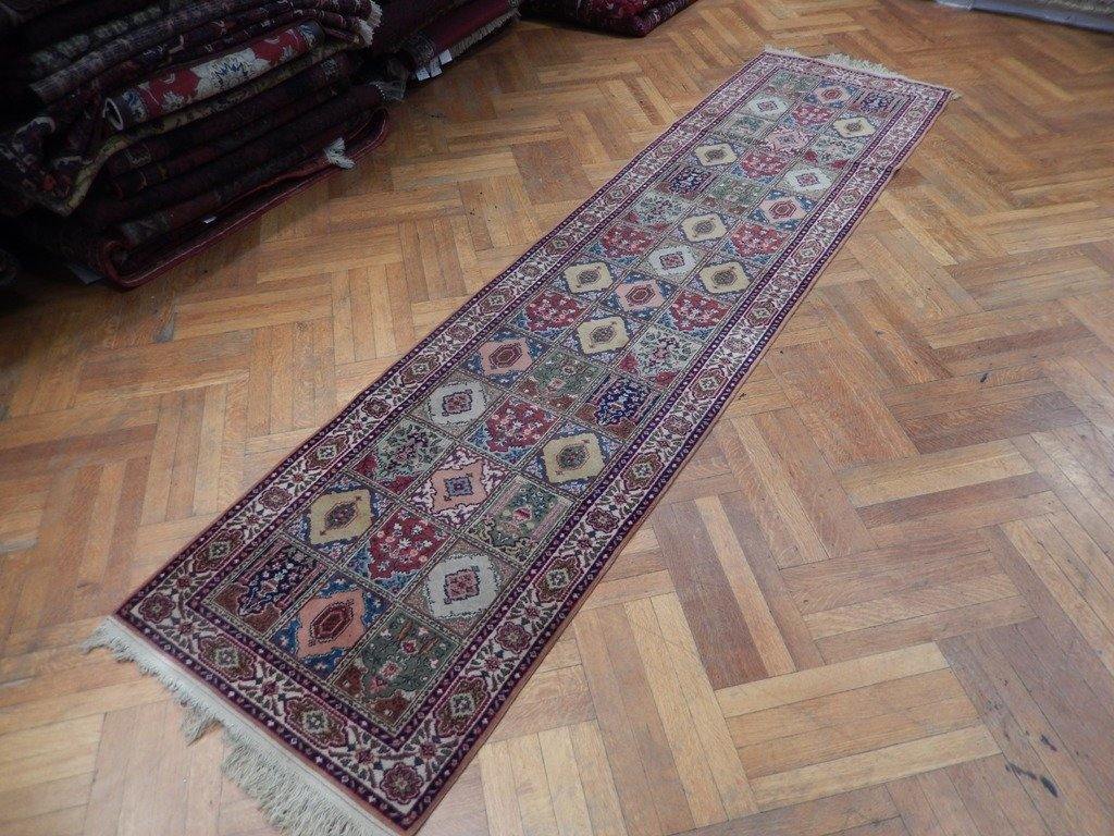 3x11 Authentic Hand Knotted Semi-Antique Persian Bakhtiari Runner - Iran - bestrugplace