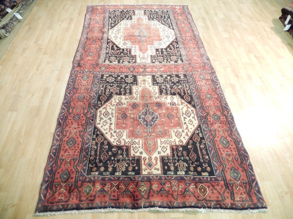 5 x 9.8 Brownish Red Semi Antique Persian Senneh Runner 72255