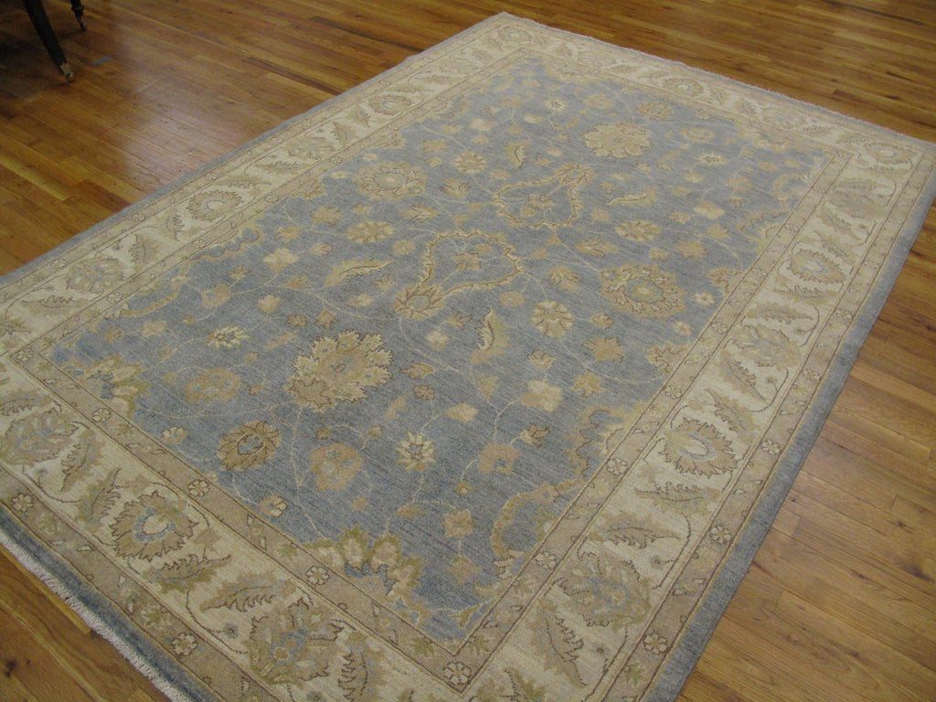 Radiant 6x9 Authentic Hand-Knotted Vegetable Dyed Chobi Peshawar Rug - Pakistan - bestrugplace