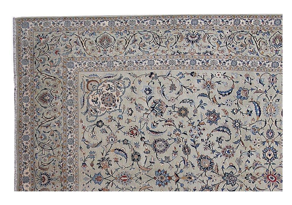 9x13 Authentic Hand Knotted Persian Kashan Rug - Iran - bestrugplace