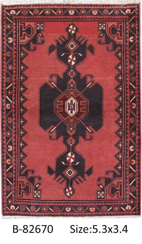 Luxurious 4x5 Authentic Hand-knotted Persian Hamadan Rug - Iran - bestrugplace