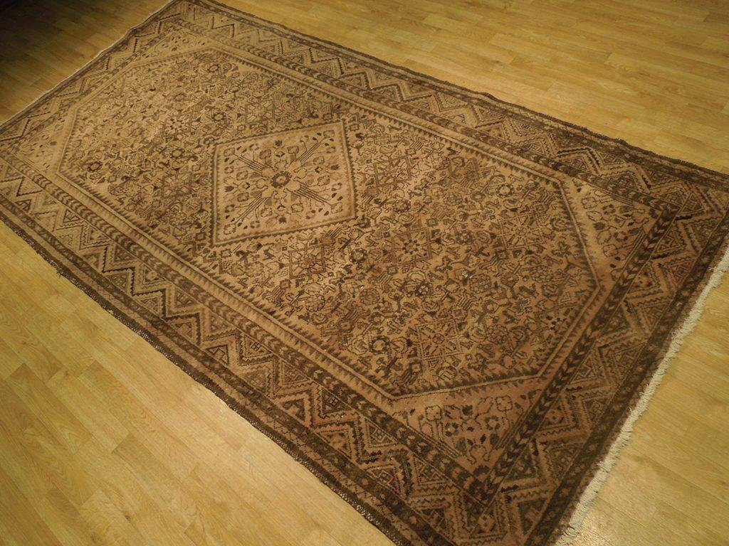 Stunning 5x10 Authentic Hand Knotted Antique Overdied Hamadan Runner - Iran - bestrugplace