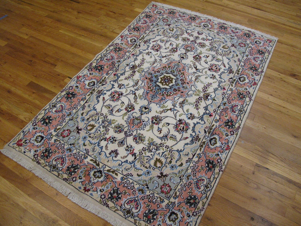 4x6 Authentic Hand-Knotted Wool & Silk Fine Quality Persian Tabriz Rug - Iran - bestrugplace