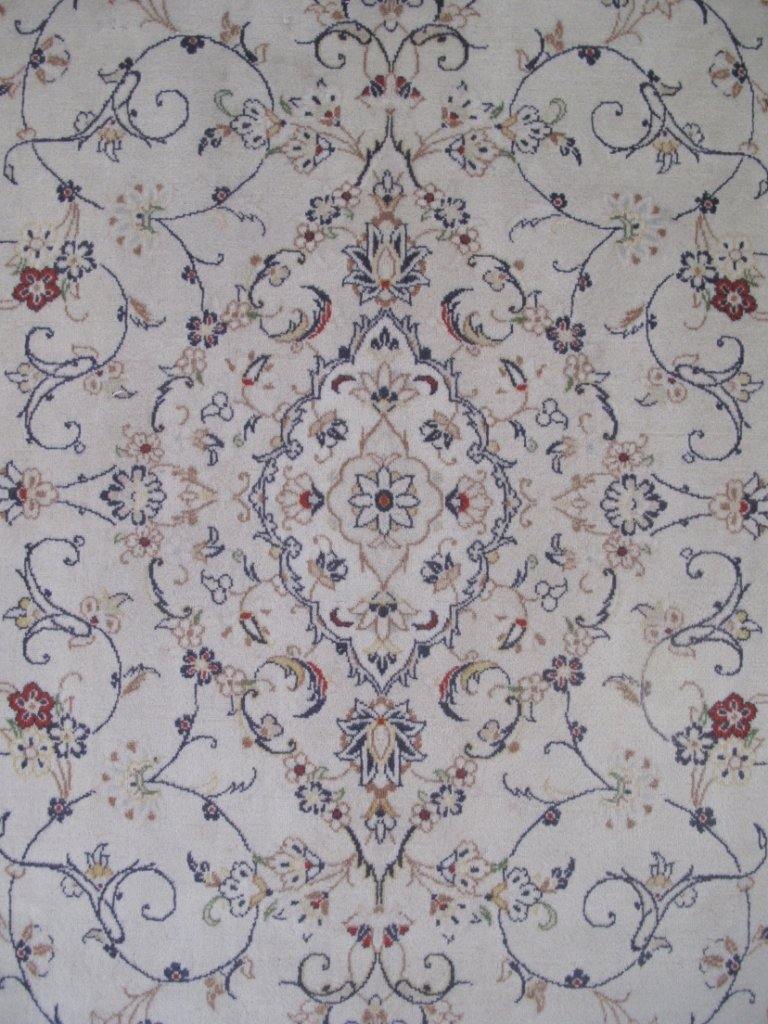 7x10 Authentic Hand-knotted Persian Signed Kashan Rug - Iran - bestrugplace