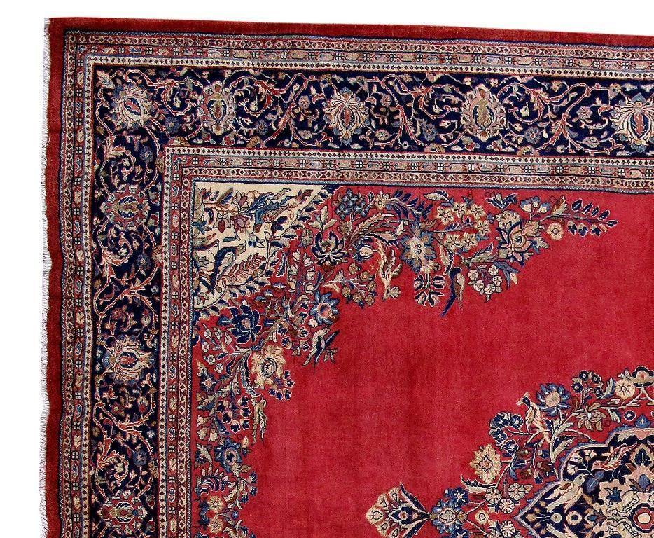 8x10 Authentic Hand Knotted Persian Sarouk Rug - Iran - bestrugplace