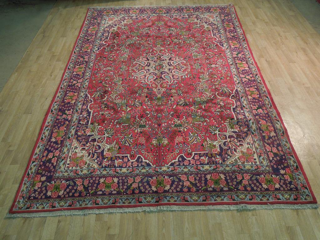 7x10 Authentic Hand Knotted Fine Persian Tehran Rug - Iran - bestrugplace